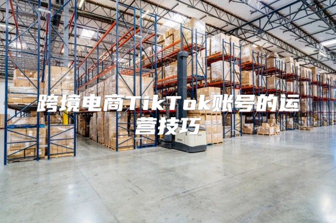 跨境电商TikTok账号的运营技巧