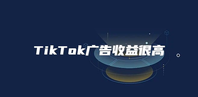 TikTok广告收益很高