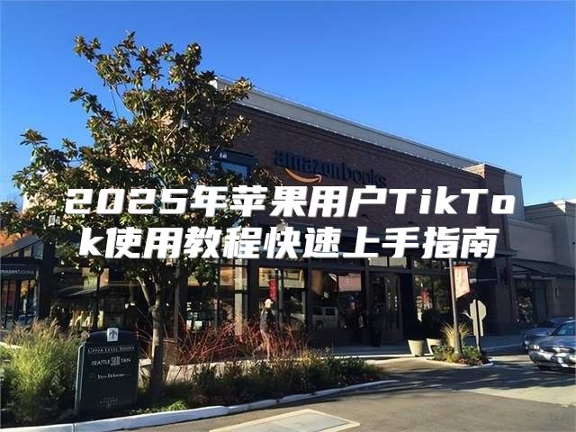 2025年苹果用户TikTok使用教程快速上手指南