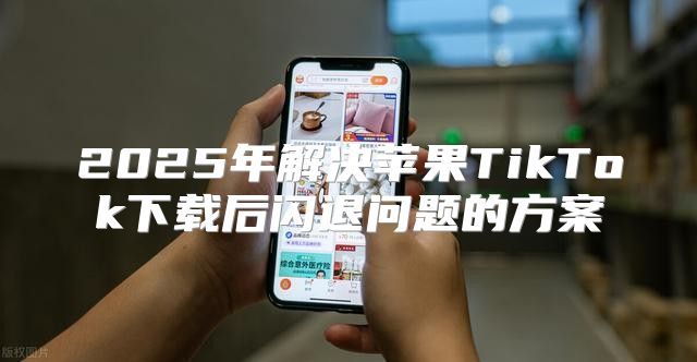 2025年解决苹果TikTok下载后闪退问题的方案