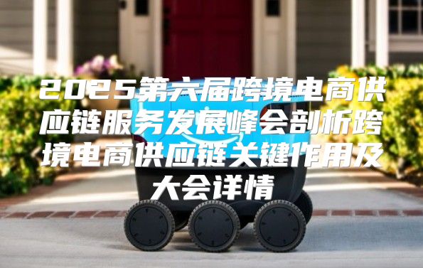 2025第六届跨境电商供应链服务发展峰会剖析跨境电商供应链关键作用及大会详情