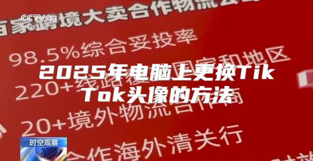 2025年电脑上更换TikTok头像的方法