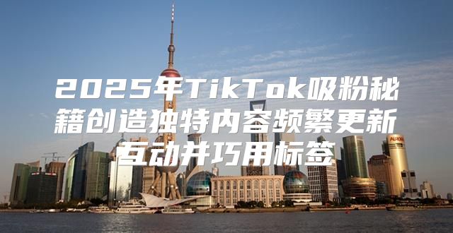 2025年TikTok吸粉秘籍创造独特内容频繁更新互动并巧用标签