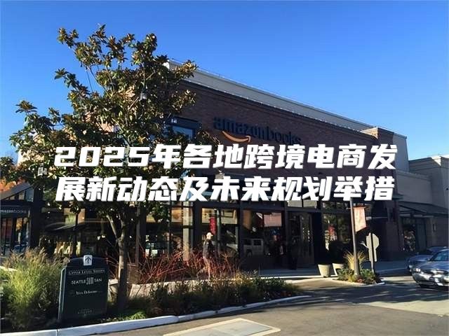 2025年各地跨境电商发展新动态及未来规划举措