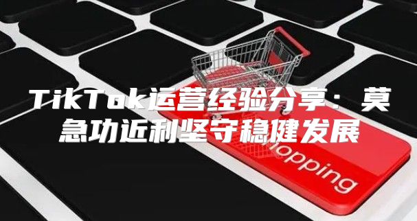 TikTok运营经验分享：莫急功近利坚守稳健发展
