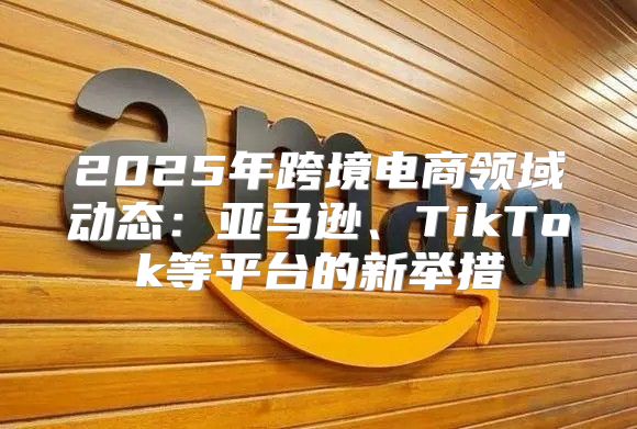 2025年跨境电商领域动态：亚马逊、TikTok等平台的新举措