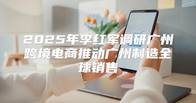 2025年李红军调研广州跨境电商推动广州制造全球销售