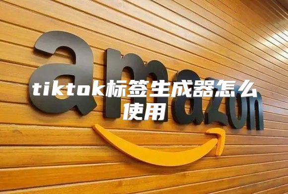 tiktok标签生成器怎么使用