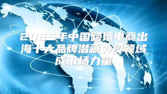 2025年中国跨境电商出海十大品牌潜藏外贸领域成市场力量