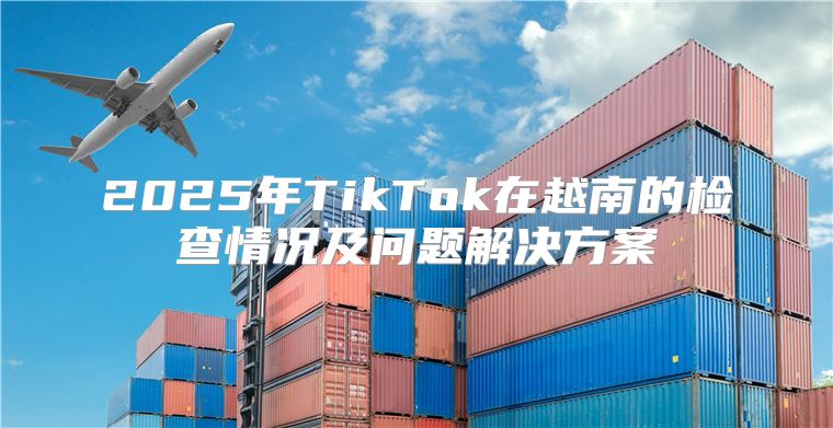 2025年TikTok在越南的检查情况及问题解决方案