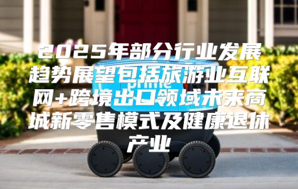 2025年部分行业发展趋势展望包括旅游业互联网+跨境出口领域未来商城新零售模式及健康退休产业