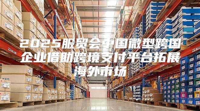 2025服贸会中国微型跨国企业借助跨境支付平台拓展海外市场