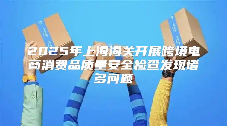 2025年上海海关开展跨境电商消费品质量安全检查发现诸多问题