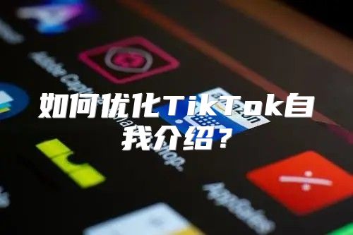 如何优化TikTok自我介绍？