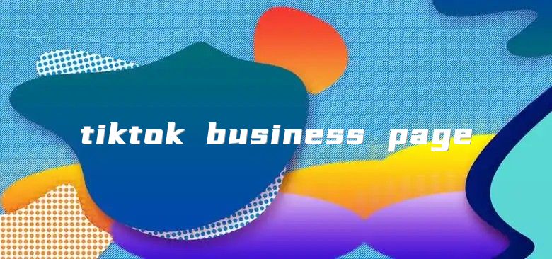 tiktok business page