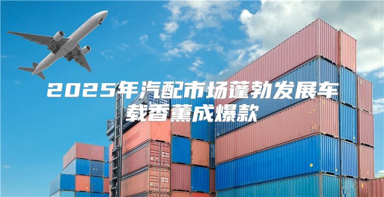 2025年汽配市场蓬勃发展车载香薰成爆款