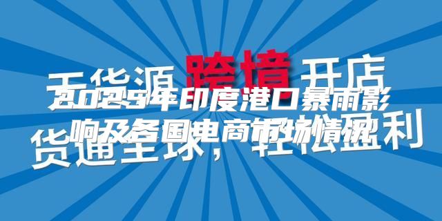 2025年印度港口暴雨影响及各国电商市场情况