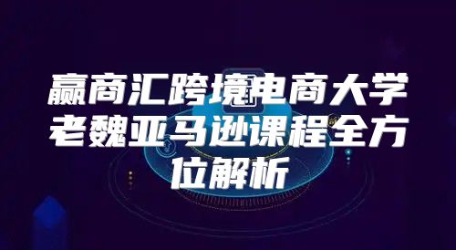 赢商汇跨境电商大学老魏亚马逊课程全方位解析