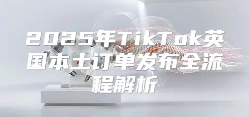 2025年TikTok英国本土订单发布全流程解析