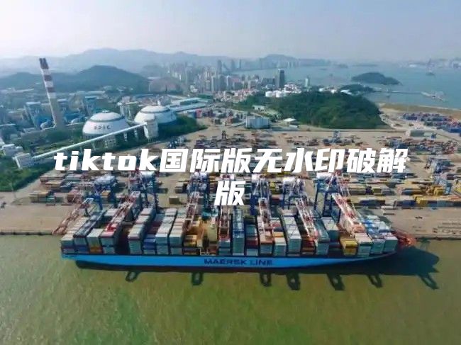 tiktok国际版无水印破解版