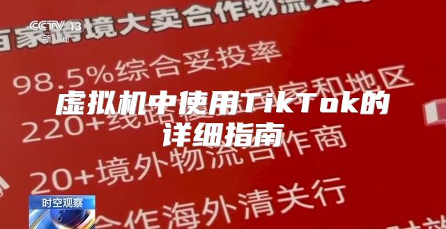 虚拟机中使用TikTok的详细指南