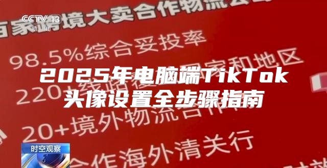 2025年电脑端TikTok头像设置全步骤指南