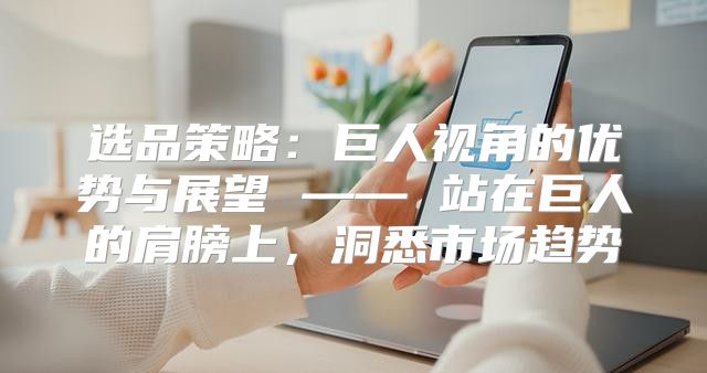 选品策略：巨人视角的优势与展望 —— 站在巨人的肩膀上，洞悉市场趋势
