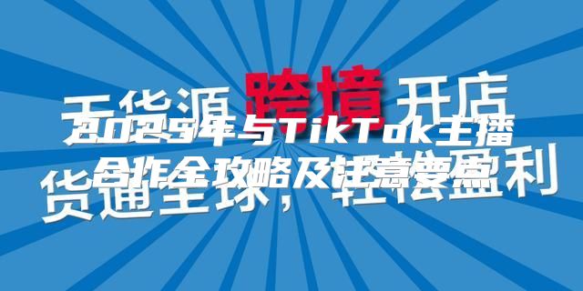 2025年与TikTok主播合作全攻略及注意要点