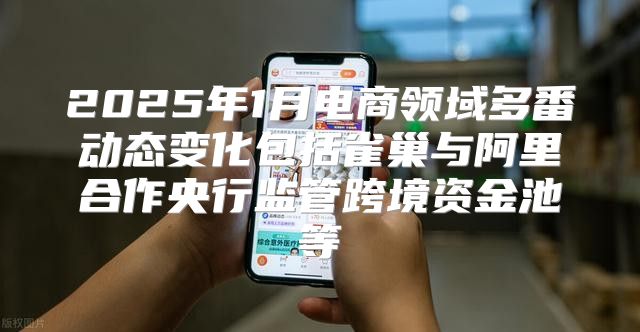 2025年1月电商领域多番动态变化包括雀巢与阿里合作央行监管跨境资金池等