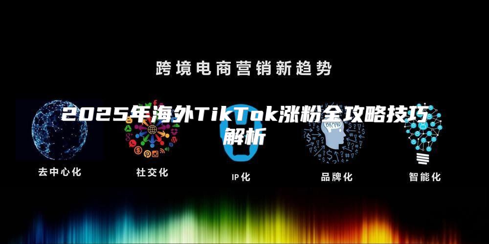 2025年海外TikTok涨粉全攻略技巧解析