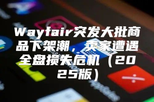 Wayfair突发大批商品下架潮，卖家遭遇全盘损失危机2025版