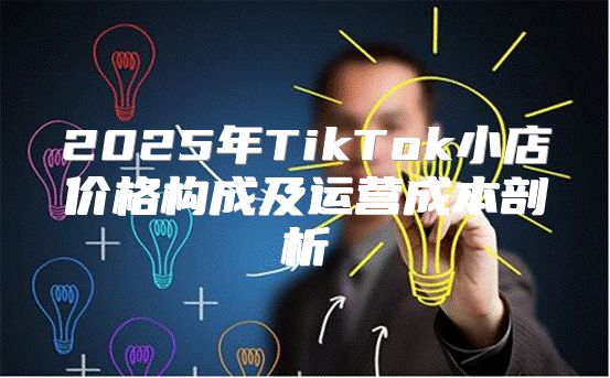 2025年TikTok小店价格构成及运营成本剖析