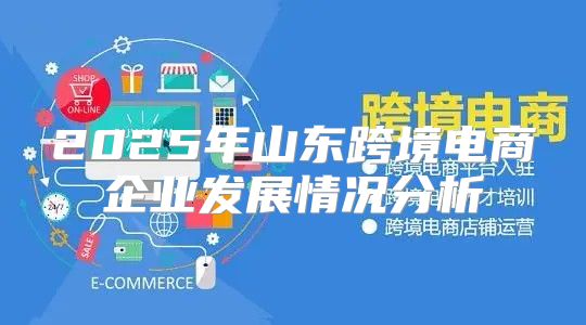 2025年山东跨境电商企业发展情况分析