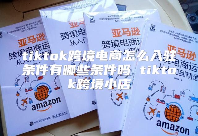 tiktok跨境电商怎么入驻条件有哪些条件吗 tiktok跨境小店