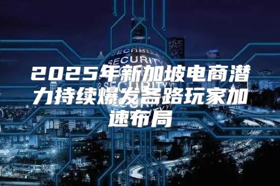 2025年新加坡电商潜力持续爆发各路玩家加速布局