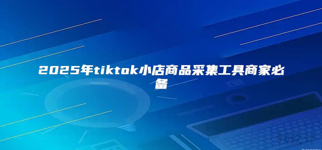 2025年tiktok小店商品采集工具商家必备