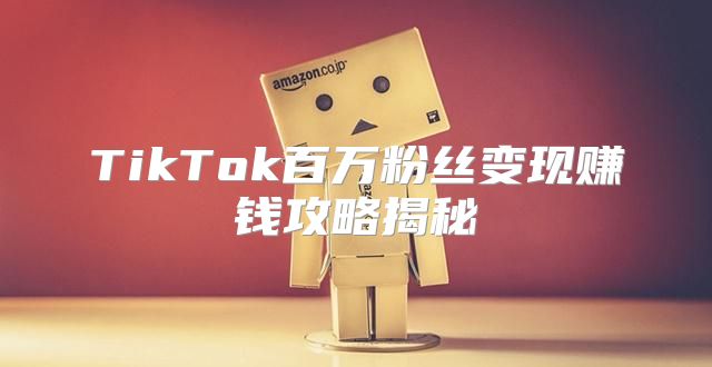 TikTok百万粉丝变现赚钱攻略揭秘