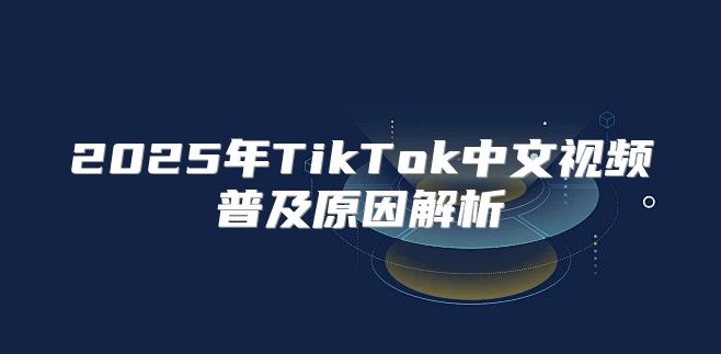 2025年TikTok中文视频普及原因解析