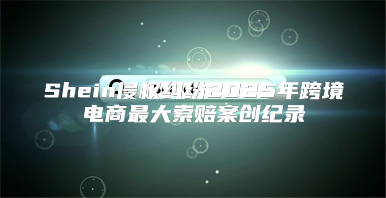 Shein侵权纠纷2025年跨境电商最大索赔案创纪录