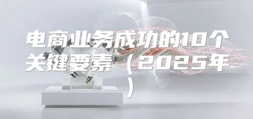 电商业务成功的10个关键要素2025年