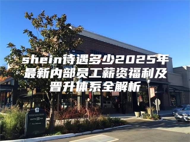 shein待遇多少2025年最新内部员工薪资福利及晋升体系全解析