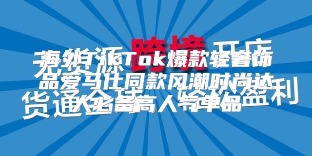 海外TikTok爆款轻奢饰品爱马仕同款风潮时尚达人必备高人气单品