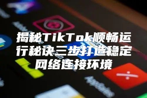 揭秘TikTok顺畅运行秘诀三步打造稳定网络连接环境