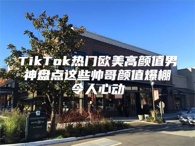 TikTok热门欧美高颜值男神盘点这些帅哥颜值爆棚令人心动