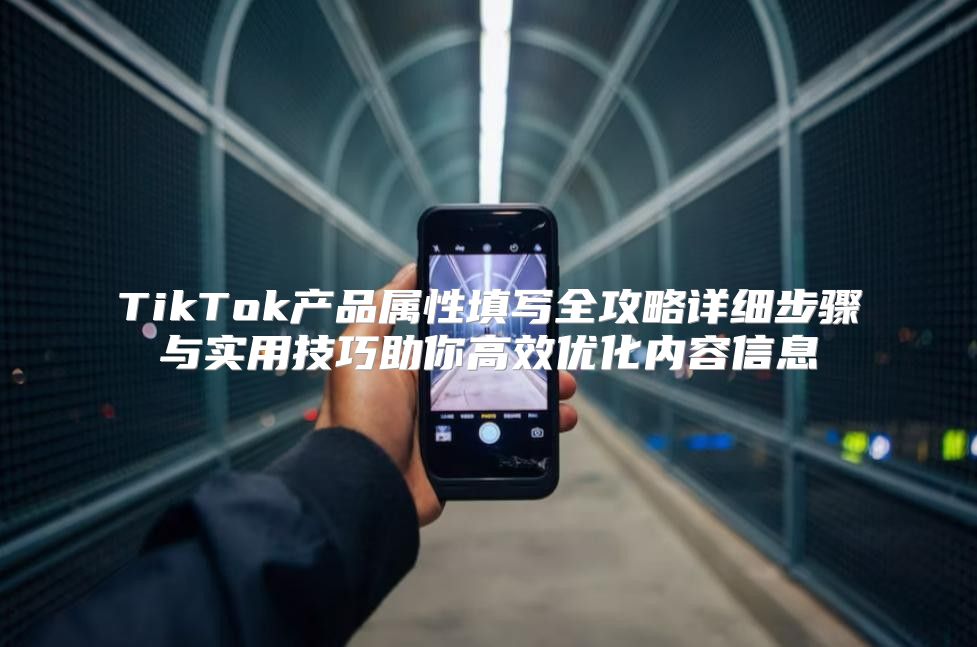 TikTok产品属性填写全攻略详细步骤与实用技巧助你高效优化内容信息