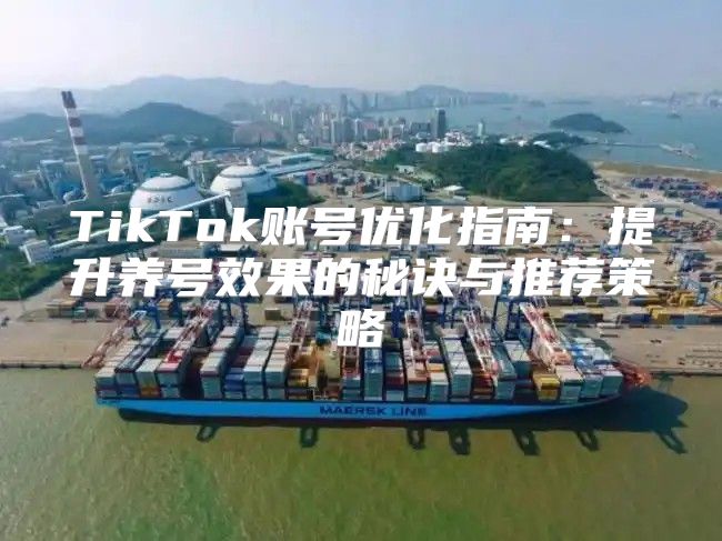 TikTok账号优化指南：提升养号效果的秘诀与推荐策略
