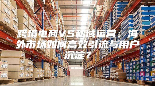 跨境电商VS私域运营：海外市场如何高效引流与用户沉淀？