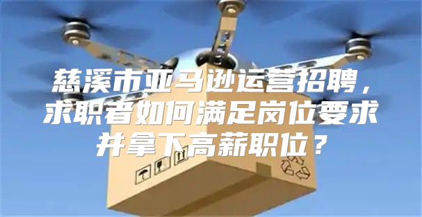 慈溪市亚马逊运营招聘，求职者如何满足岗位要求并拿下高薪职位？
