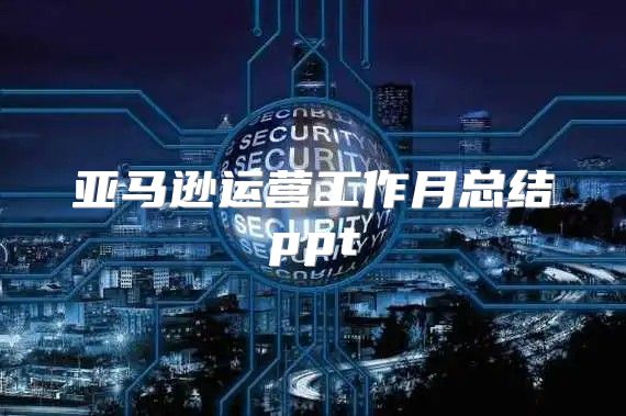 亚马逊运营工作月总结ppt