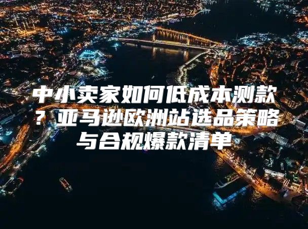 中小卖家如何低成本测款？亚马逊欧洲站选品策略与合规爆款清单